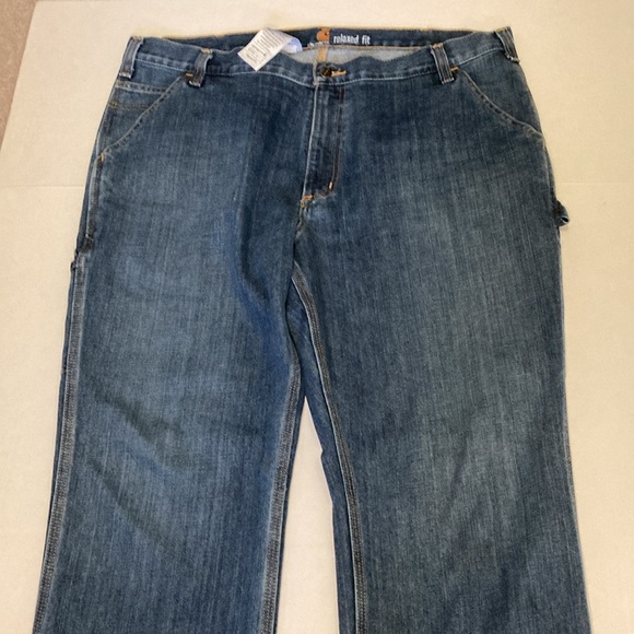 Men’s Carhartt relaxed fit 40x30 denim Jeans carpenter - Picture 4 of 14